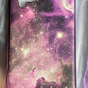Galaxy Design Purple Phone Case